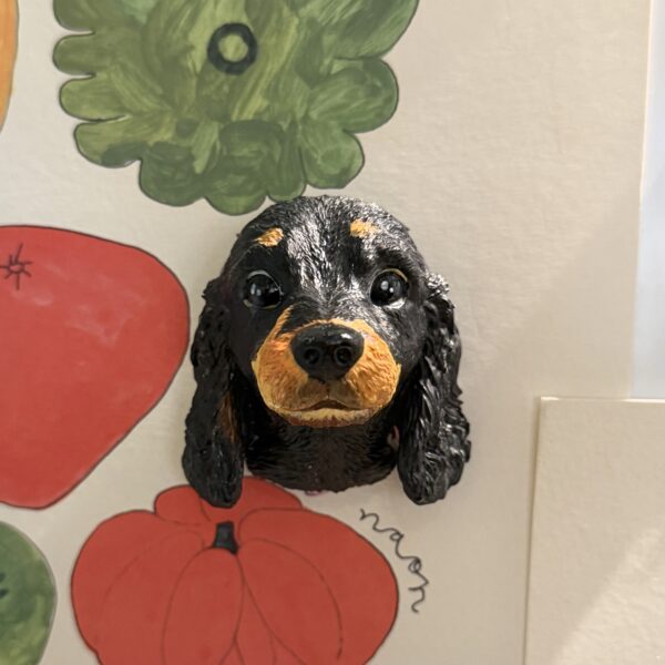 Hand-Engraved Custom Pet Head Fridge Magnet